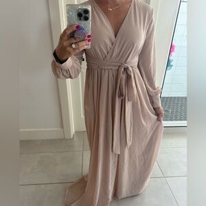 Cream maxi dress
